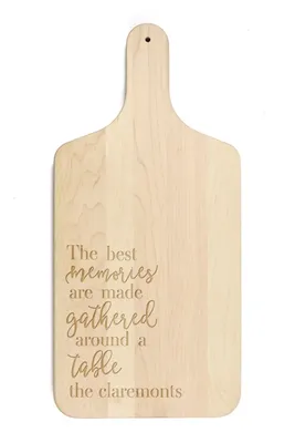 Maple Personalized Best Memories Cutting Board