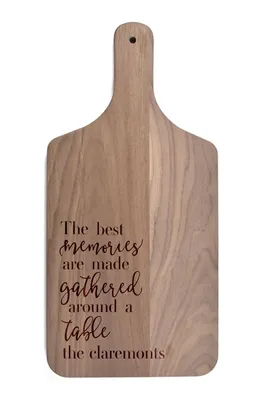 Walnut Personalized Best Memories Cutting Board