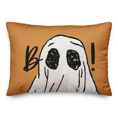 Boo! Ghost Halloween Throw Pillow