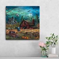 Haunted Farm Canvas Art Print
