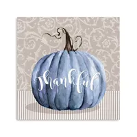 Thankful Pumpkin Canvas Art Print, 20x20