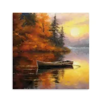 Fall Sunset Canvas Art Print, 20x20 in.