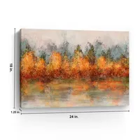 Fall Abstract Canvas Art Print, 24x18 in.