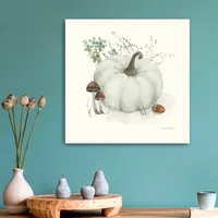 White Pumpkin Canvas Art Print