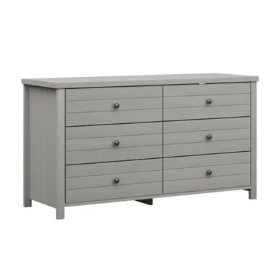 Gray Harmony 6-Drawer Wood Dresser