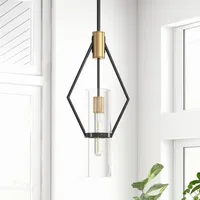 Brass Geometric Pendant Light