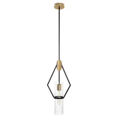 Brass Geometric Pendant Light