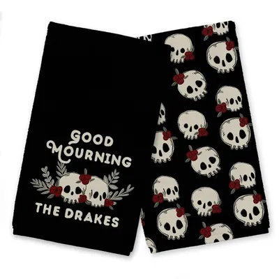 Personalized Good Mourning Tea Towels, Set of 2