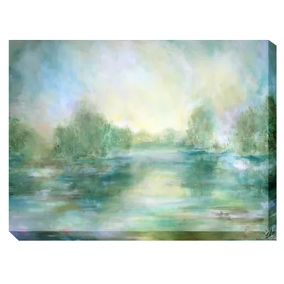 Lake View Outdoor Canvas Art Print