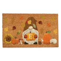 Personalized Fall Gnome Monogram Doormat