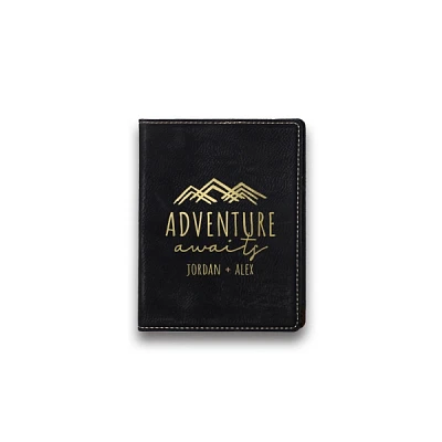 Black Personalized Adventure Passport Holder