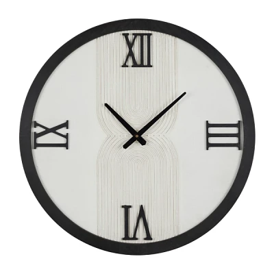 White and Black Modern Wall Clock