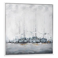 Clipper Coterie Framed Canvas Art Print