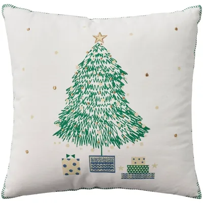 Christmas Tree with Gifts Pillow