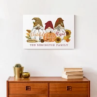 Personalized Grateful Gnomes Canvas Art Print