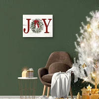 Joy Wreath Canvas Art Print