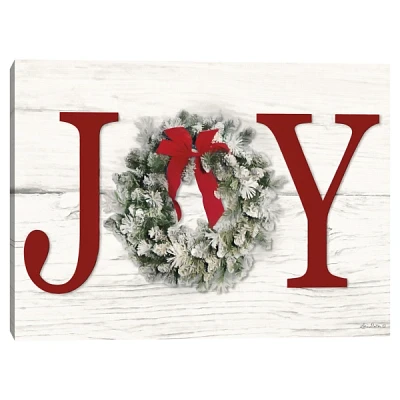 Joy Wreath Canvas Art Print