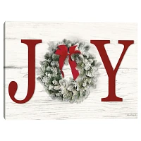 Joy Wreath Canvas Art Print