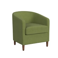 Olive Green Woven Accent Chair