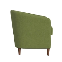 Olive Green Woven Accent Chair