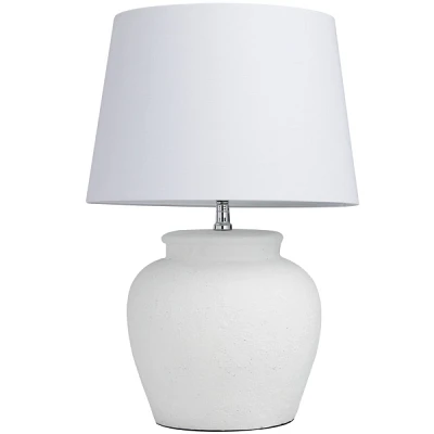 White Cement Table Lamp