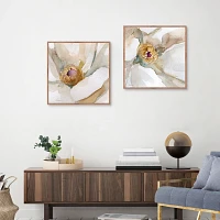 Floral Center Canvas Art Prints, Set of 2