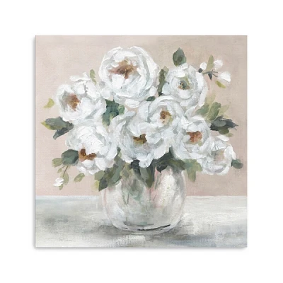 Blushing Blooms Canvas Art Print, 40x40 in.