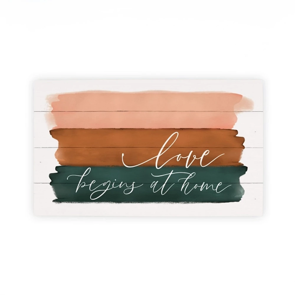 Love Begins Here Wall Plaque