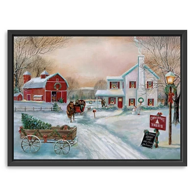 Christmas Tree Farm Framed Art Print, 42x32 in.