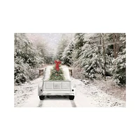 Picking Up the Tree Canvas Art Print