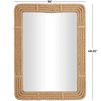 Natural Jute Rope Frame Wall Mirror