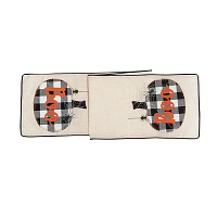 Plaid Pumpkin Halloween Table Runner