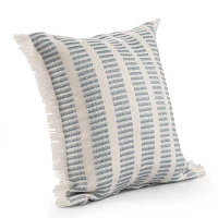 Blue Dashed Indoor/Outdoor Pillow