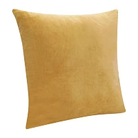 Ochre Velvet Handmade Throw Pillow