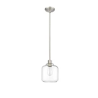 Asheville Silver Glass Globe Pendant Light