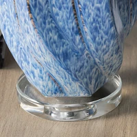 Blue Swirl Ceramic Table Lamp