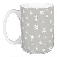 Gray Let it Snow Christmas Mugs, Set of 2