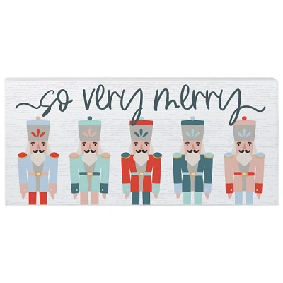 So Very Merry Nutcracker Wall Plaque