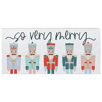 So Very Merry Nutcracker Wall Plaque