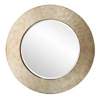 Camelot Round Champagne Wall Mirror