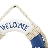 Welcome Life Ring Wall Plaques, Set of 2