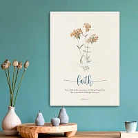 Faith Affirmations Canvas Art Print, 18x24 in.