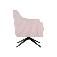 Blush Velvet Swivel Accent Chair