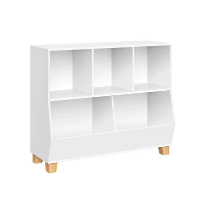 White Multi Cubby Organizer Bookshelf