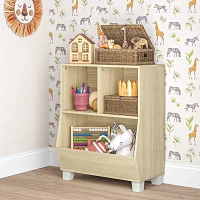 Natural Wood Cubby Cabinet