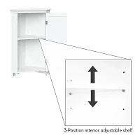 White Corner Storage Cabinet