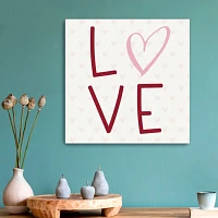 Love Hearts Canvas Art Print