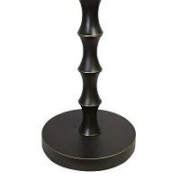 Black Metal Bamboo Accent Table