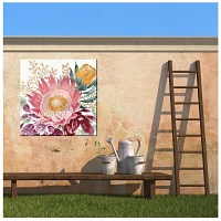 Protea Floral Outdoor Canvas Art Print