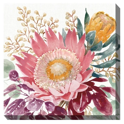 Protea Floral Outdoor Canvas Art Print